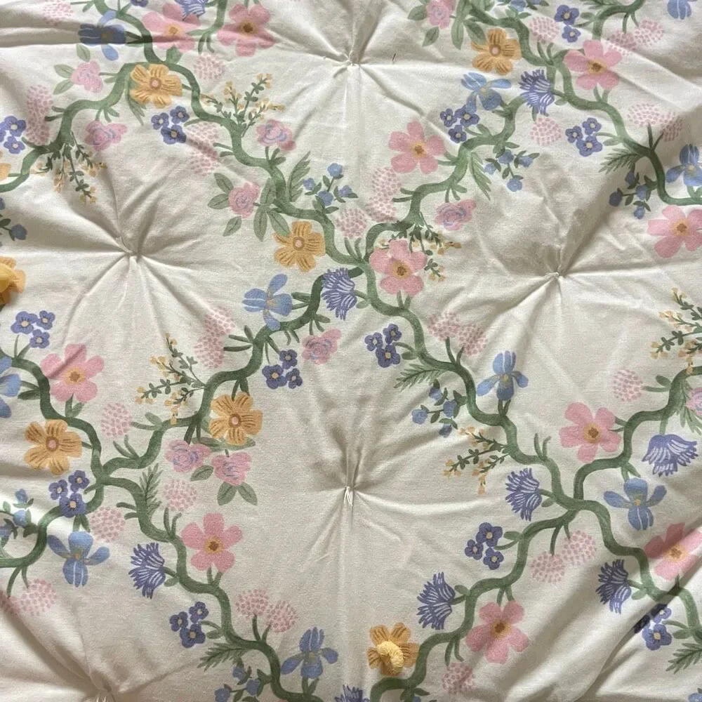 Pottery Barn Kids x Rifle Paper Co. Floral Trellis Comforter Only Twin Preowned